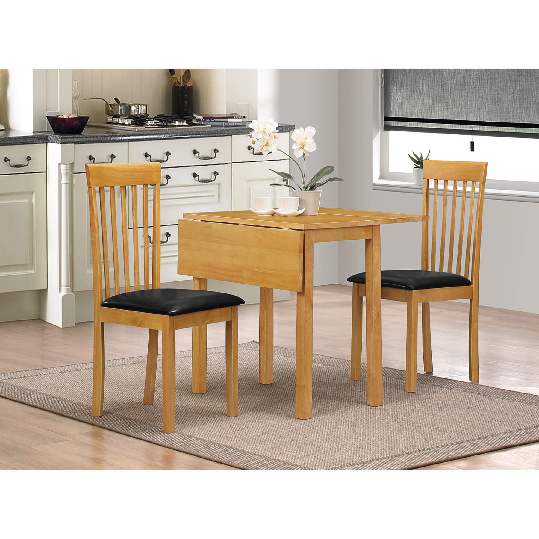 Atlas Dropleaf Dining Table Only Natuiral – NuRoom