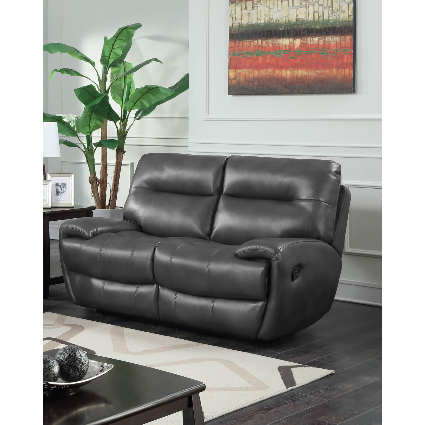 Bailey Recliner LeatherGel & PU 2 Seater
