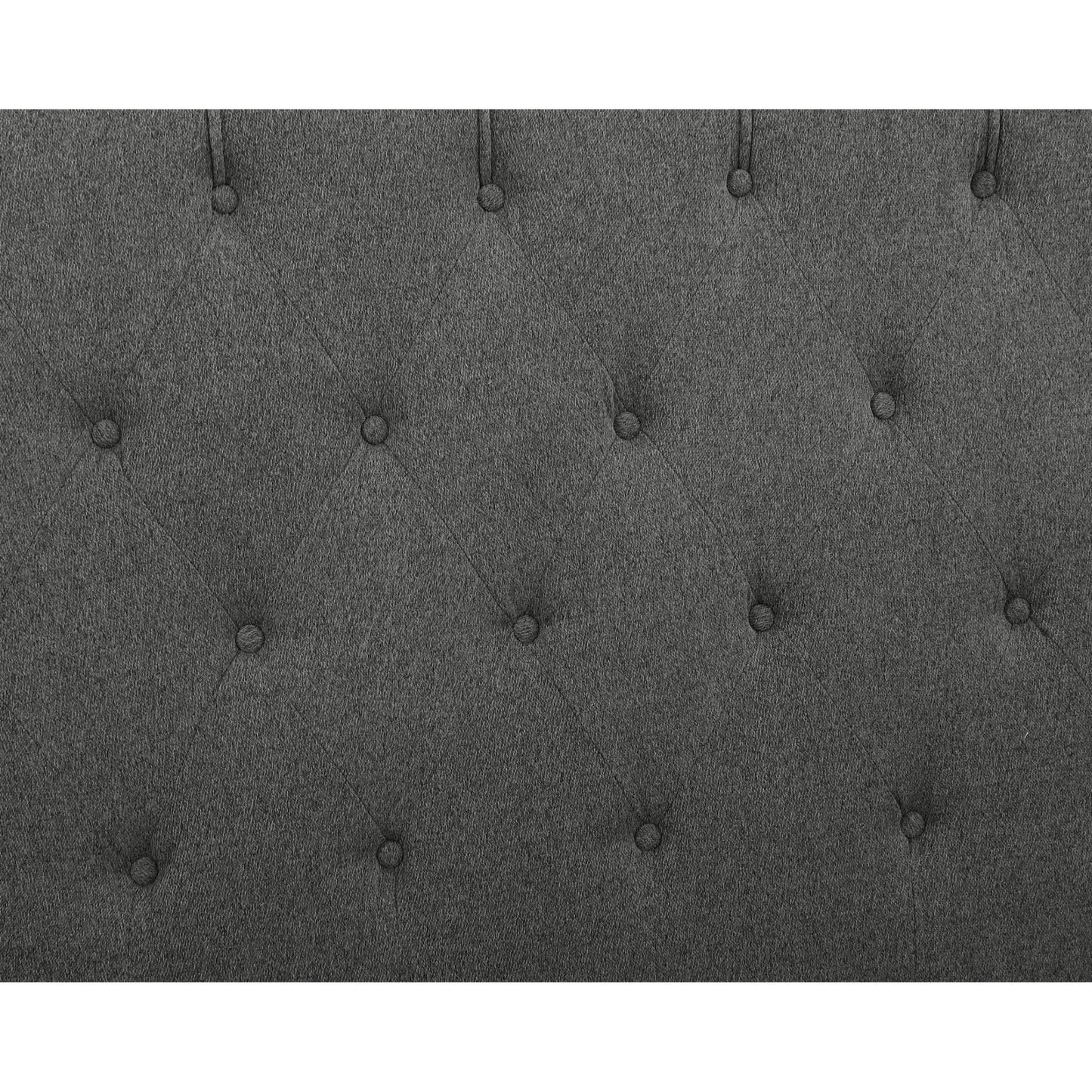 Santafe Linen Fabric King Size Bed Grey